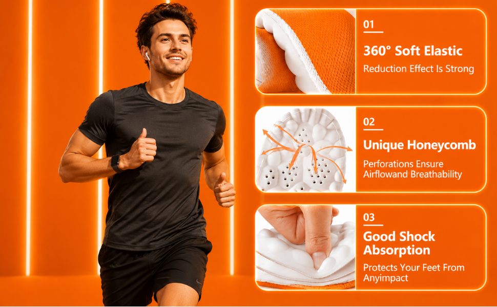 Elastic and shock absorbing