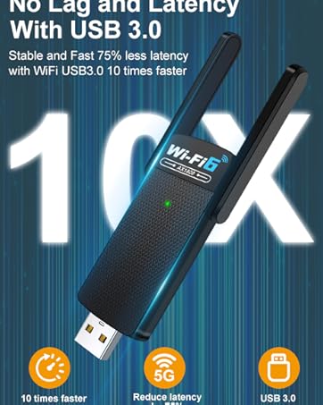 PC with Bluetooth Dual 3Dbi Antenna 5G/2.4G WiFi