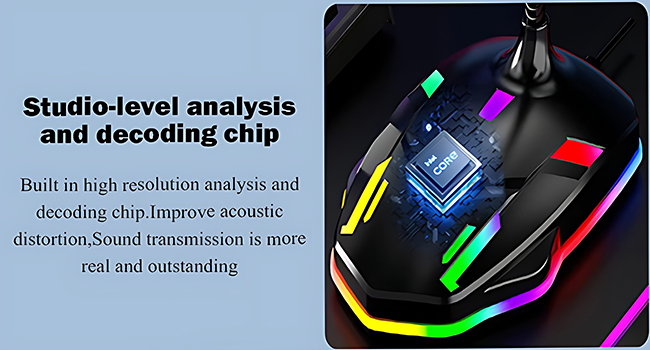 USB Computer Microphone with Mute Button&amp;amp;amp;RGB Glowing Light Compatible with PC Laptop Desktop