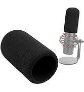 SUNMON Mic Foam Windscreen Compatible with HyperX QuadCast Microphone - Mic Foam Covers Noise Red...