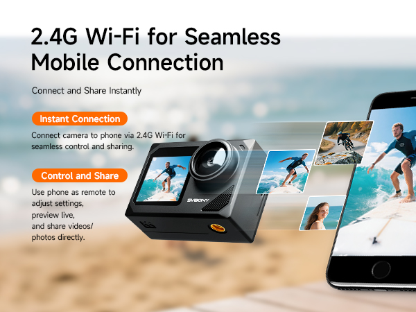 WiFi Remote Control sports camera