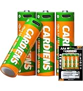 CARDIENS USB Rechargeable AA Batteries 2800mWh Rechargeable Lithium AA Batteries 1.5V Double A Ba...