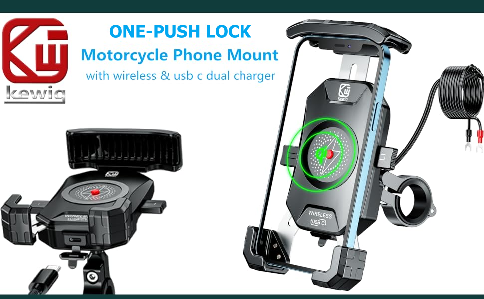 motocycle phone mount with charger