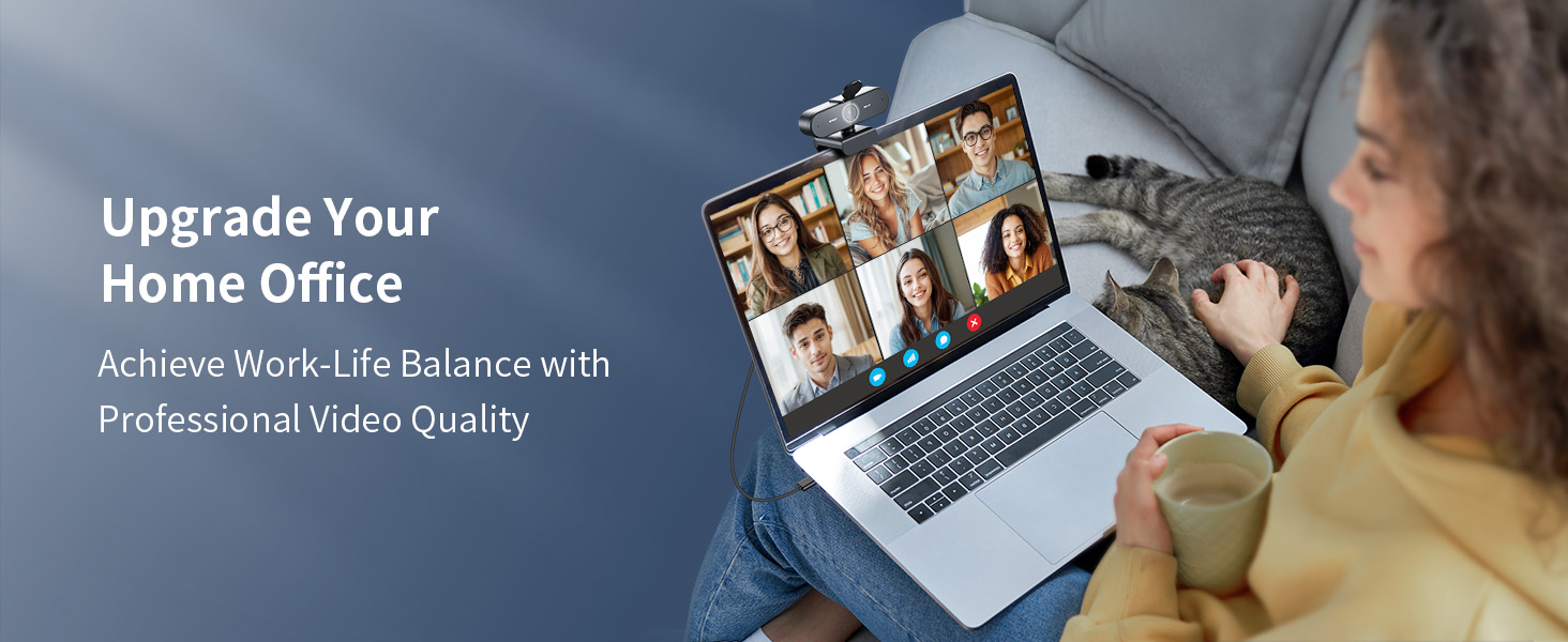 EMEET NOVA 4K Webcam for Home Office