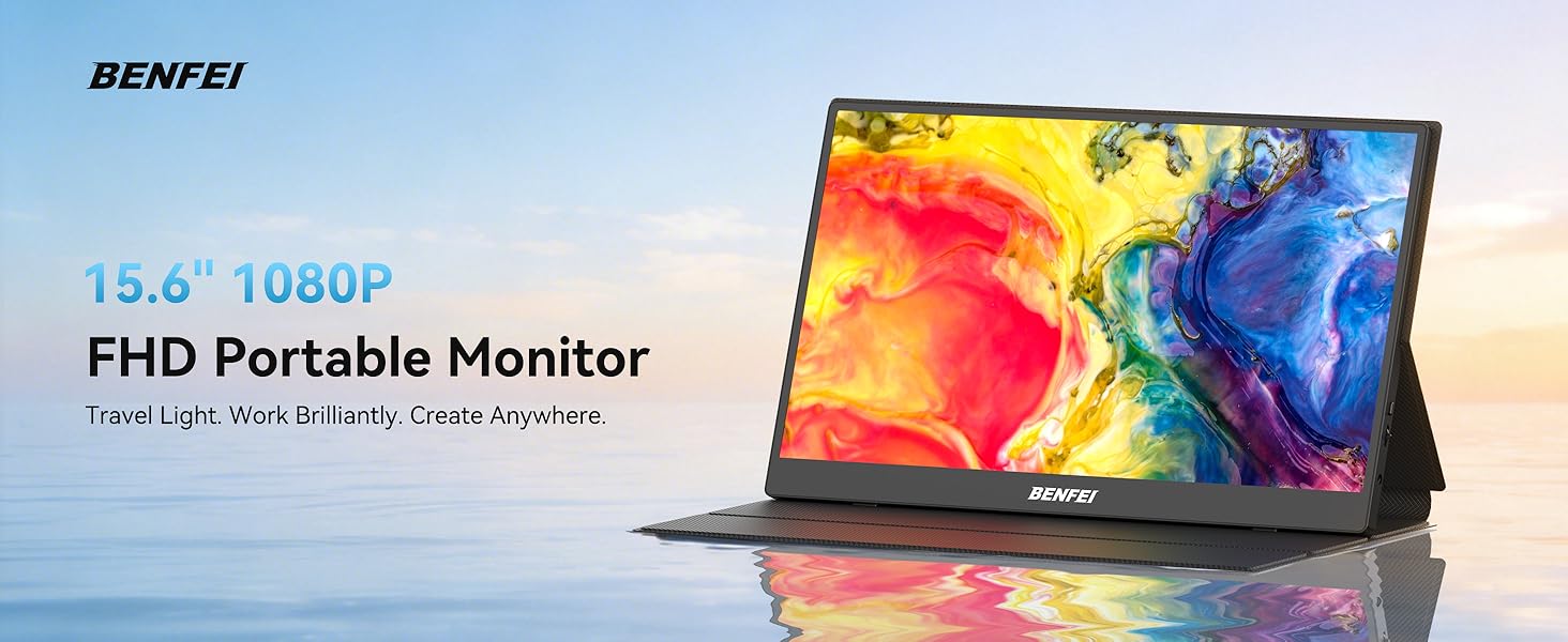 BENFEI Portable Monitor 15.6&amp;#39;
