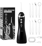 Water Flosser Cordless for Teeth Cleaning, Gums, Braces, Dental Care, 200ML Portable Oral Irrigat...