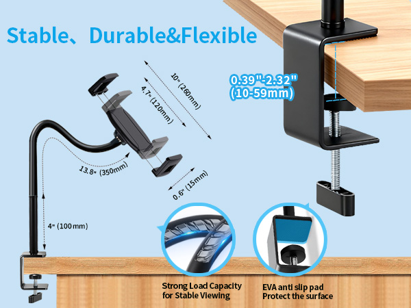 Gooseneck Tablet Stand Holder
