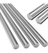 4 Pcs 304 Stainless Steel Round Rods - 3/8" Dia x 12” Length - Solid Metal Shafts for Industrial ...