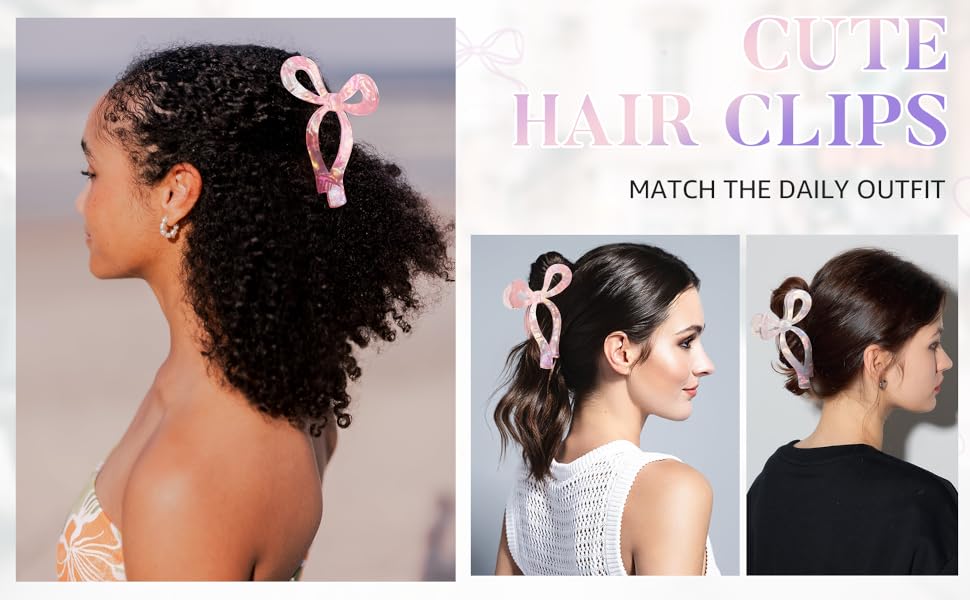 CUTE HAIR CLIPS MATCH THE DAILY OUTFIT