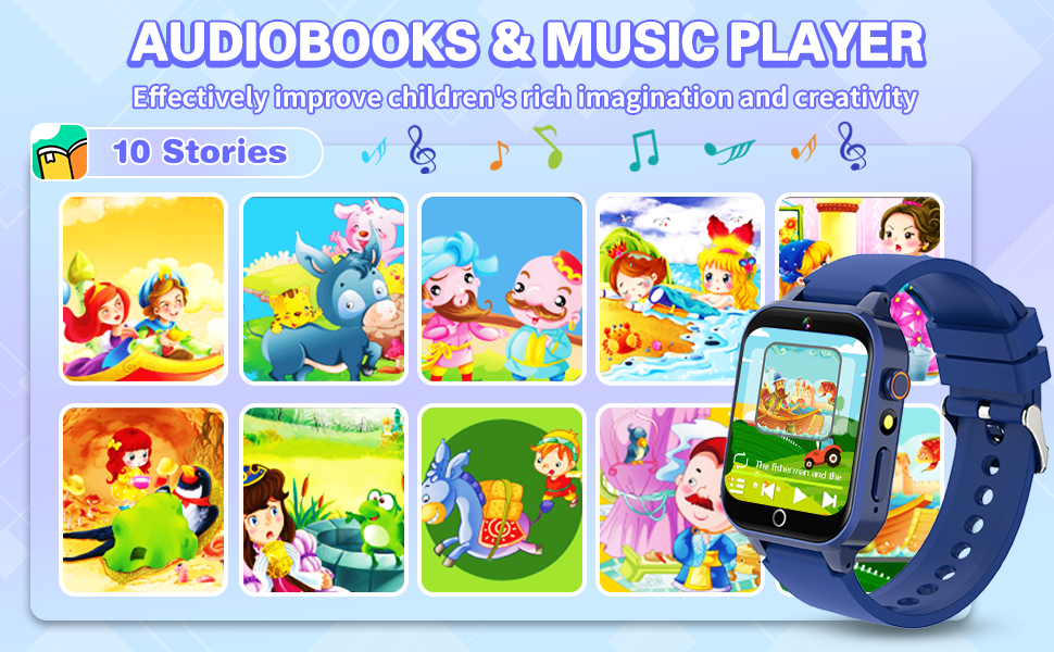 boys watch with audiobook