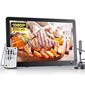 NORTHING 14.3“ Portable TV with HDMI,AV Input,USB, 1080P LCD Monitor Rechargeable TV Built-in Sta...