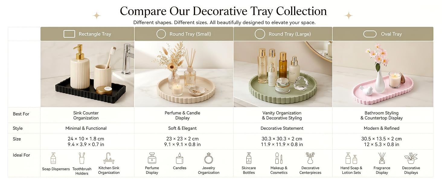 bathroom tray countertop