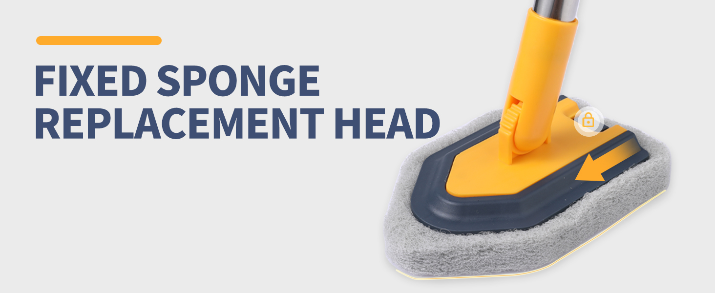 tub scrubber with long handle 