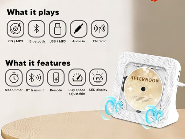 desktop cd player for home