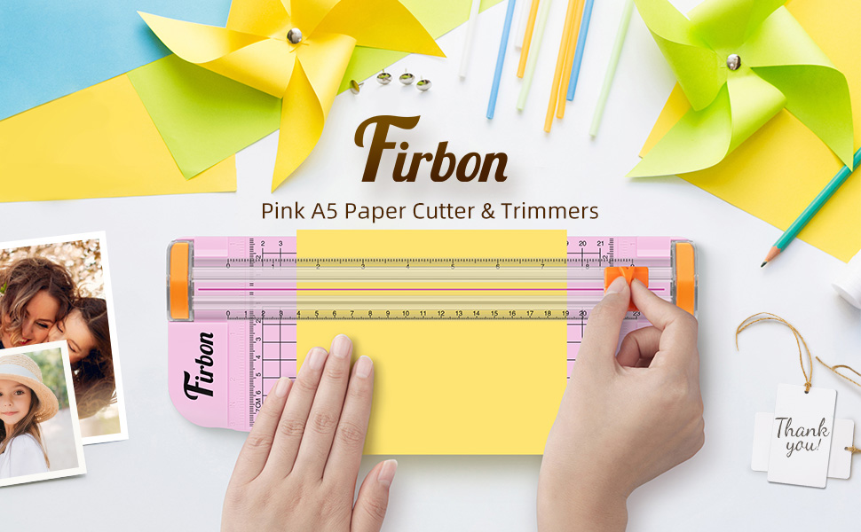 pink paper cutter