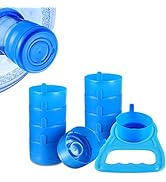 10 Pack of Silicone Water Gallon Cap with Water Bottle Handle, Reusable Water Bottle Caps, 55mm x...