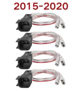 RED WOLF Car Speaker Wiring Harness Connector Compatible with 2015-2022 GMC Sierra Chevrolet Silv...