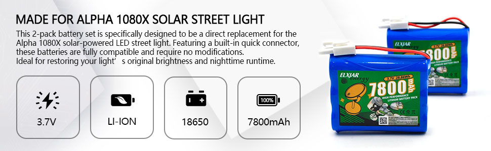 Made for Alpha 1080X Solar Street Light