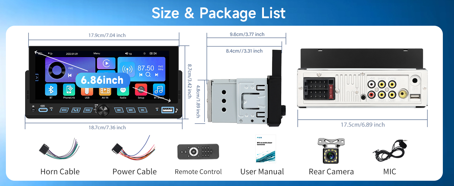 single din car stereo