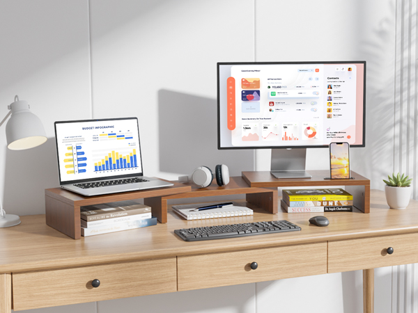 Dual Monitor Stand Riser
