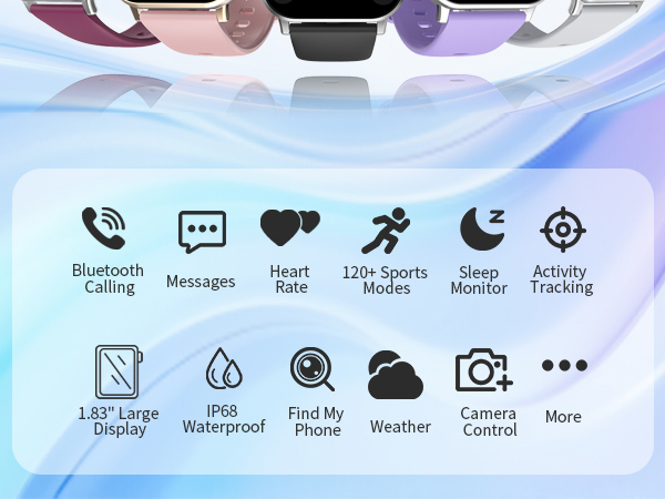 Smart Watch for Men Women with Calling, 1.83&amp;#34; Fitness Tracker
