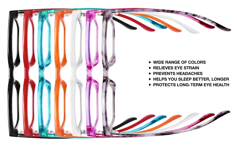 rectangle blue light glasses