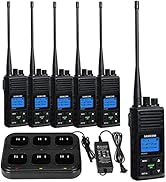 SAMCOM 5wTwo Way Radio,Professional/Business Walkie Talkies - Rechargeable, 1500mAh Programmable ...