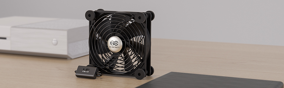 AC Infinity MULTIFAN Quiet USB Fan for Receiver DVR Playstation Xbox Computer Cabinet Cooling