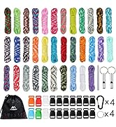 MONOBIN Paracord Combo Kits - 550 Type III Parachute Cord - Bracelet Crafting Kits, Survival Rope...
