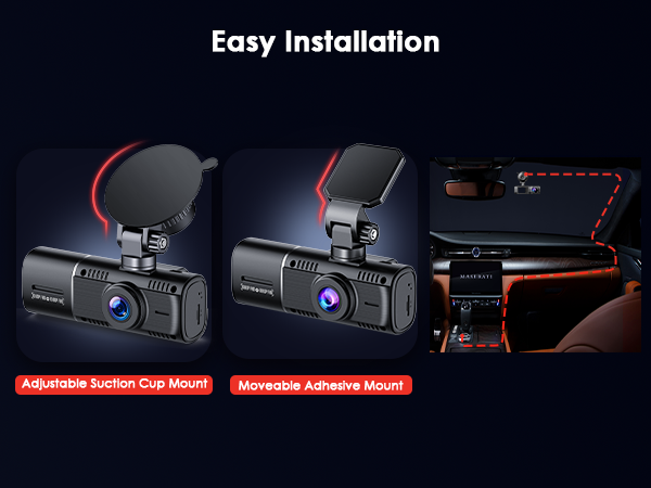 dash cam front and inside