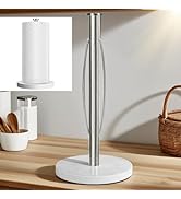 ZUNTO Paper Towel Holder Countertop, Freestanding Paper Towel Holder with Non-Slip Weighted Base ...