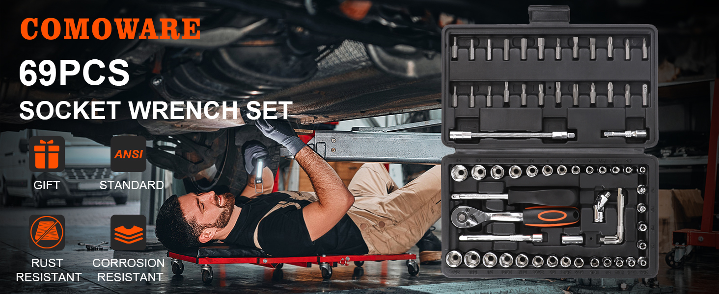 69PCS SOCKET WRENCH SET