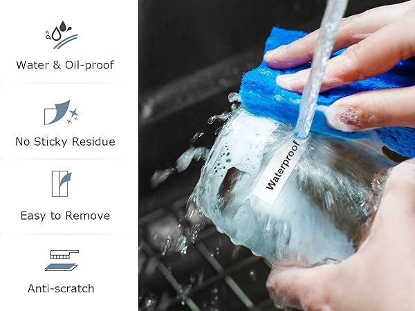 Laminated label paper: Waterproof, oil-proof, scratch-resistant