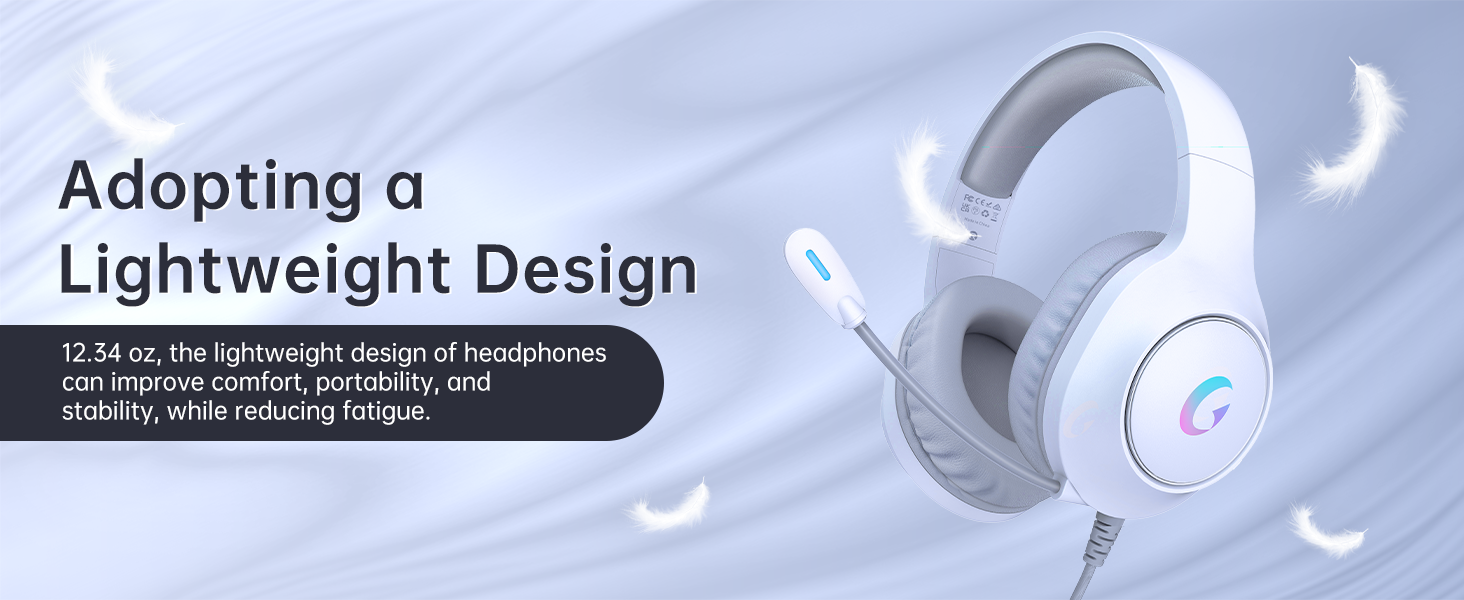 white gaming headset ps5 mic headset for pc ps4 headset with microphone gaming headset with mic