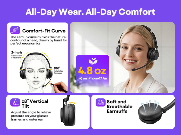 wireless headset with mic