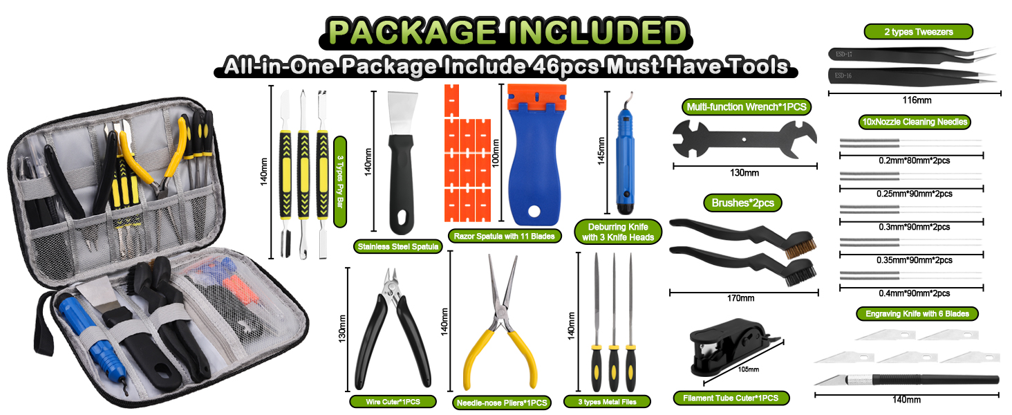 ALL IN ONE PACKAGE INCLUDE 46PCS MUST HAVE TOOLS