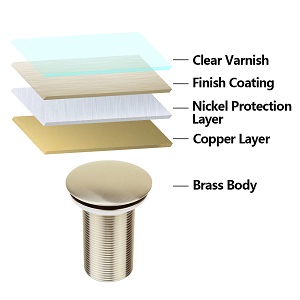 Purelux drain stopper coating