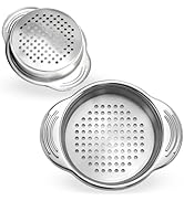 2 Pieces Stainless Steel Tuna Can Strainer - Food Grade Canning Colander For Regular And Wide-Nec...