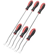 ROTATION 6-Piece Heavy Duty Car Vehicle Trim Clip Removal Set Door Upholstery Remover Chrome Car ...