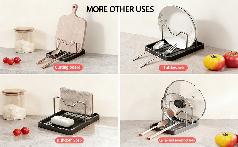spoon rest with lid holder