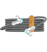 YACSEJAO 180° Rotating USB C to USB C Cable USB Type-C Cable Braided Type C Charger Cable Fast Ch...