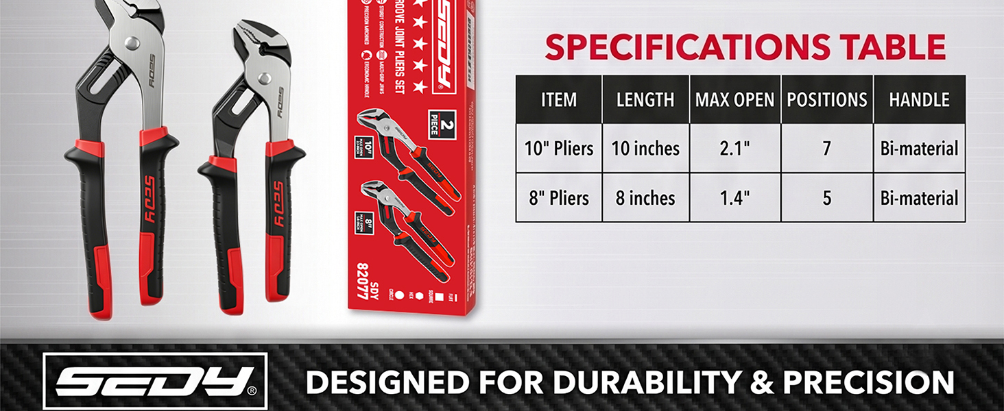 Groove Joint Pliers Set