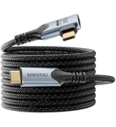 BAWIOFIAU 80gbps USB c Data Cable Compatible with Thunderbolt 5 Cable Right Angle 10ft Long 240W,...