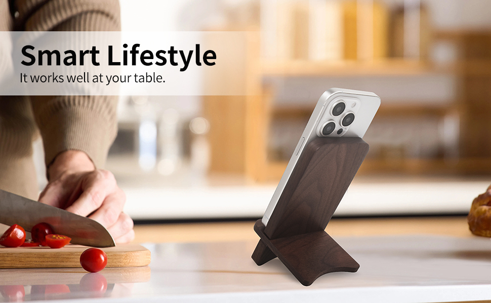 Solid Wood Phone Stand