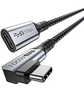 USB C Extension Cable, USB Type C Right Angle Extender Cord 6 Feet USB 3.1(10Gbps) Male to Female...