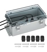 Joinfworld 9x5x4.3 Outdoor Extension Cord Cover for Outside Waterproof Outdoor Electrical Box Out...