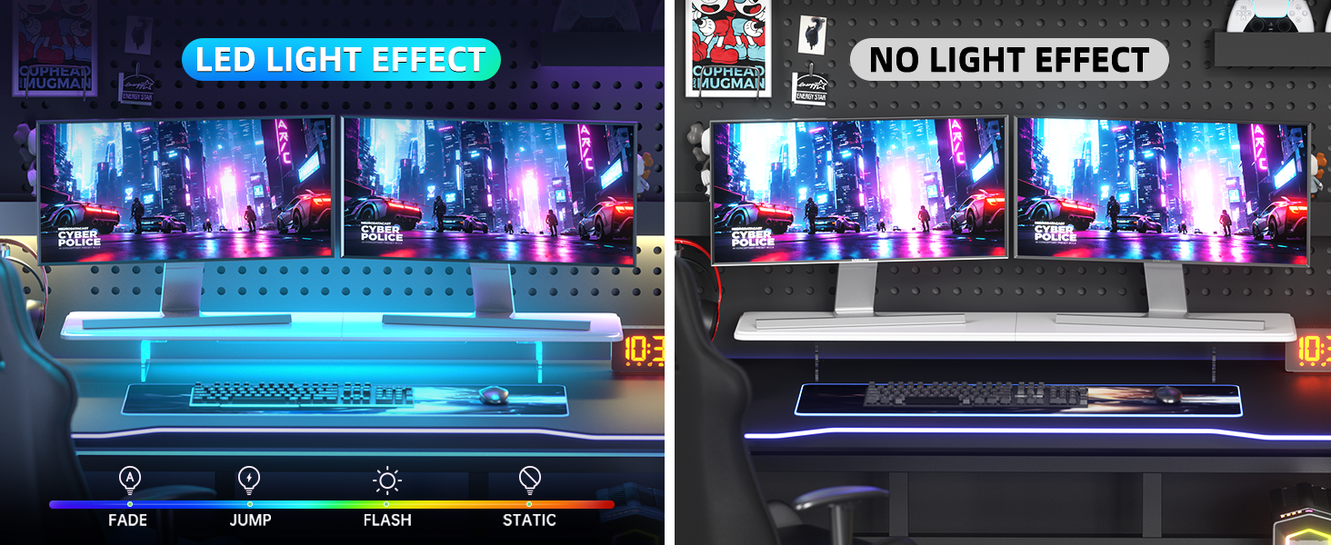 Strip effect and contrast