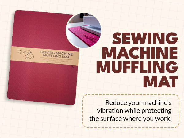 sewing machine MUFFLE mat madam sew accessory gift Christmas birthday women her mom daughter craft