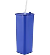 DEQIANG Tumbler with Sraw and Lid, Travel Mug Water Tumbler, Vacuum Insulated Cup,Steel Insulated...