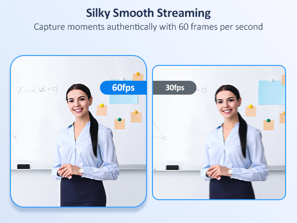 A girl has silky smooth streaming with this webcam.